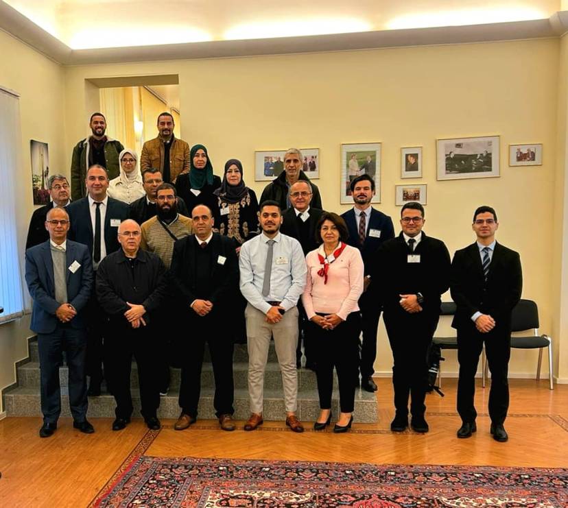 Besuch der algerischen Delegation, die vom 19. bis 29. Oktober 2025 an einer Studienreise zum Thema grüner Wasserstoff in Deutschland teilgenommen hat, in der Botschaft am 26. Oktober 2025.